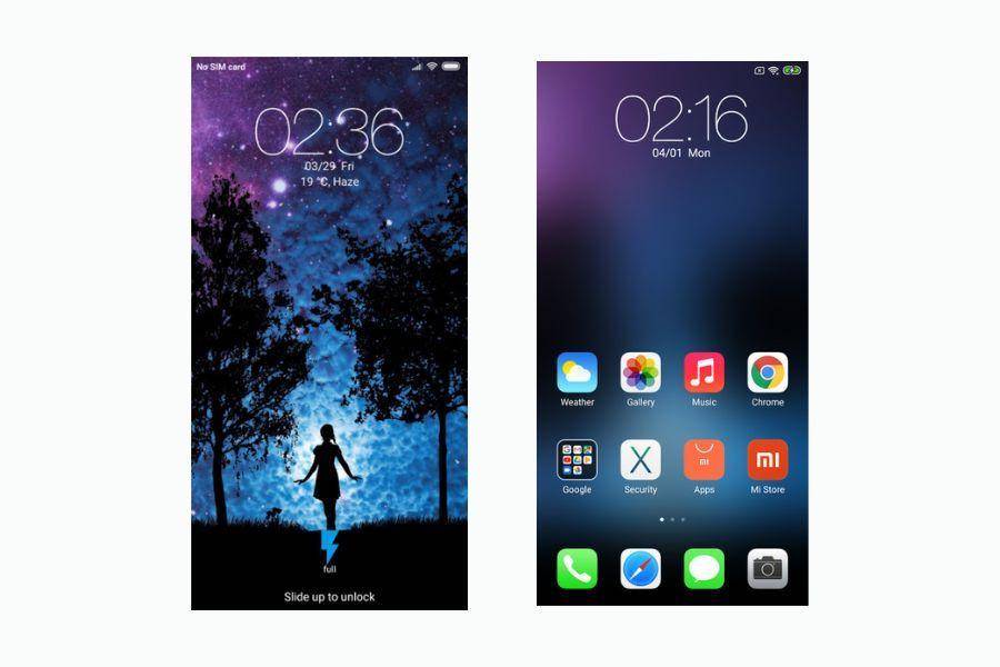ilustrasi tema Night iOS (dok. Zhuti Xiaomi)