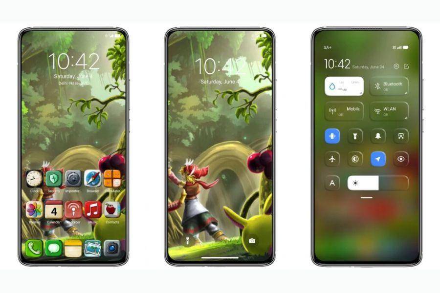 ilustrasi tema iOS Cartoon v12.9 (dok. Zhuti Xiaomi)