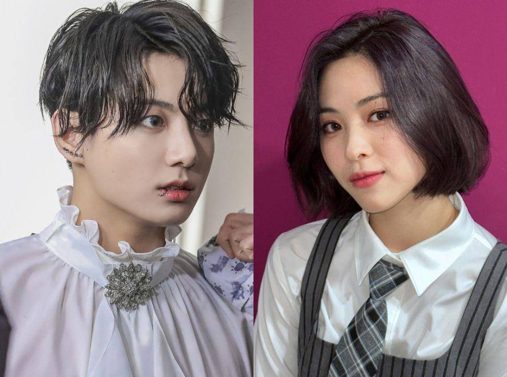 Jungkook BTS dan Ryujin ITZY (post.naver.com/빅히트 뮤직 | instagram.com/itzy.all.in.us)