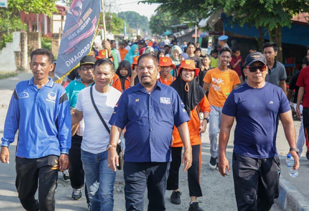 Pendukung Anies Baswedan Jalan Pagi Bersama di Deli Serdang