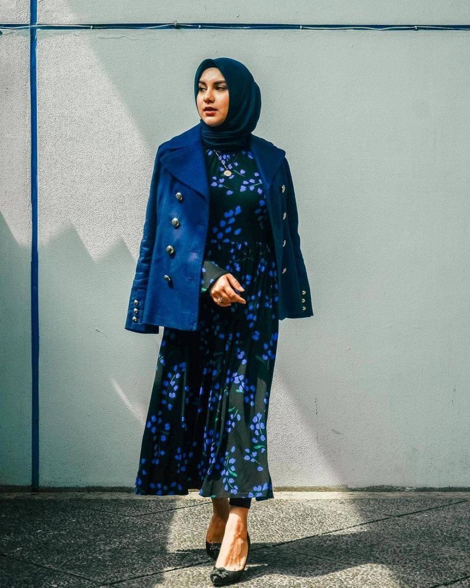 Gaya lebaran hijab ala Irish Bella (instagram.com/_irishbella_)