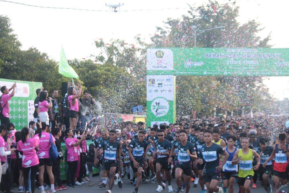 PT Berau Coal menggelar Siaga Run 5K dalam puncak Bulan Keselamatan dan Kesehatan Kerja (K3) BK3N Tahun 2023, Sabtu (11/3/2023). Foto Berau Coal