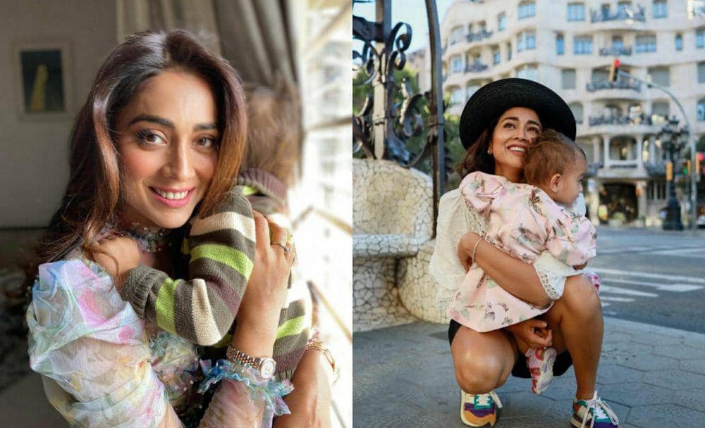 9 Potret Hangat Shriya Saran dan Putrinya yang Bernama Radha
