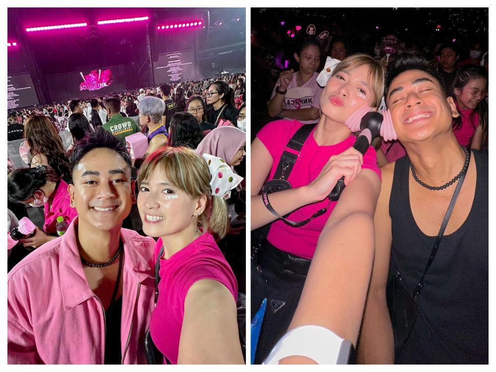 10 Potret Manis Chika Jessica dan Dwi Andika Nonton Konser BLACKPINK