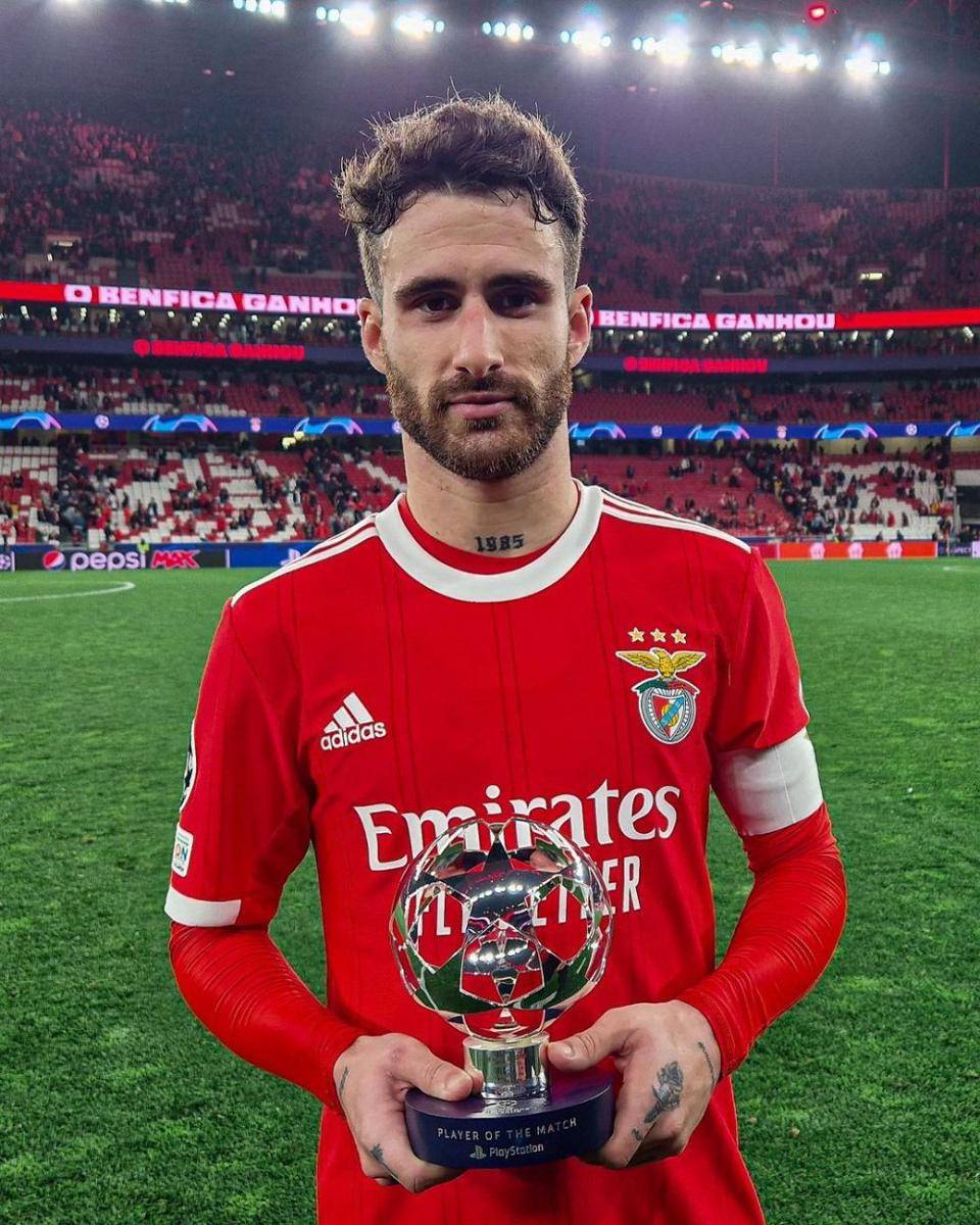 Rafa Silva sebagai Man of the Match Champions League 2022/2023. (instagram.com/slbenfica)