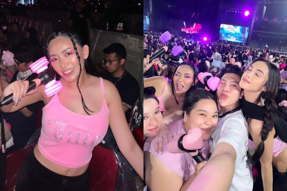 10 Potret Rachel Vennya Nonton Konser BLACKPINK Day 2, Curi Perhatian!
