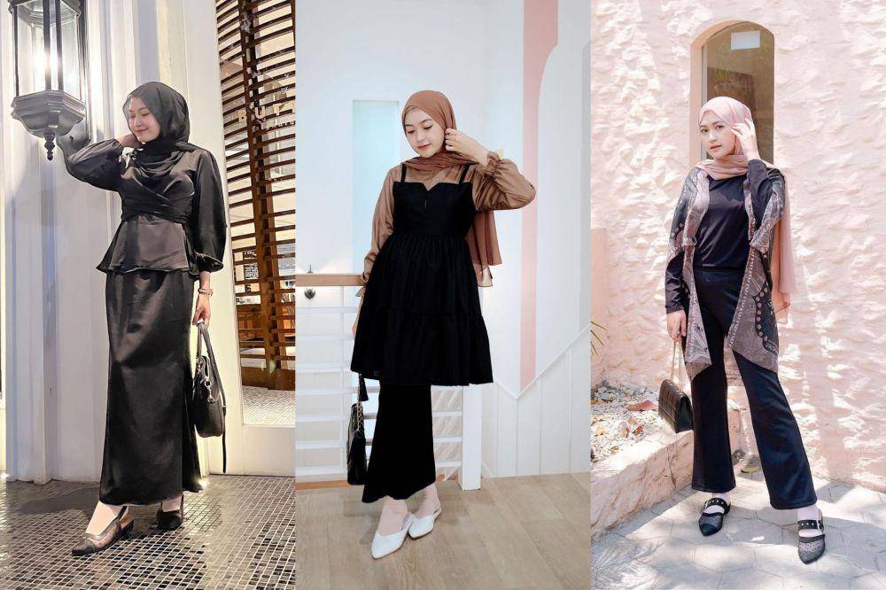 padu padan outfit bernuansa hitam ala selebgram Saritiw (instagram.com/saritiw)