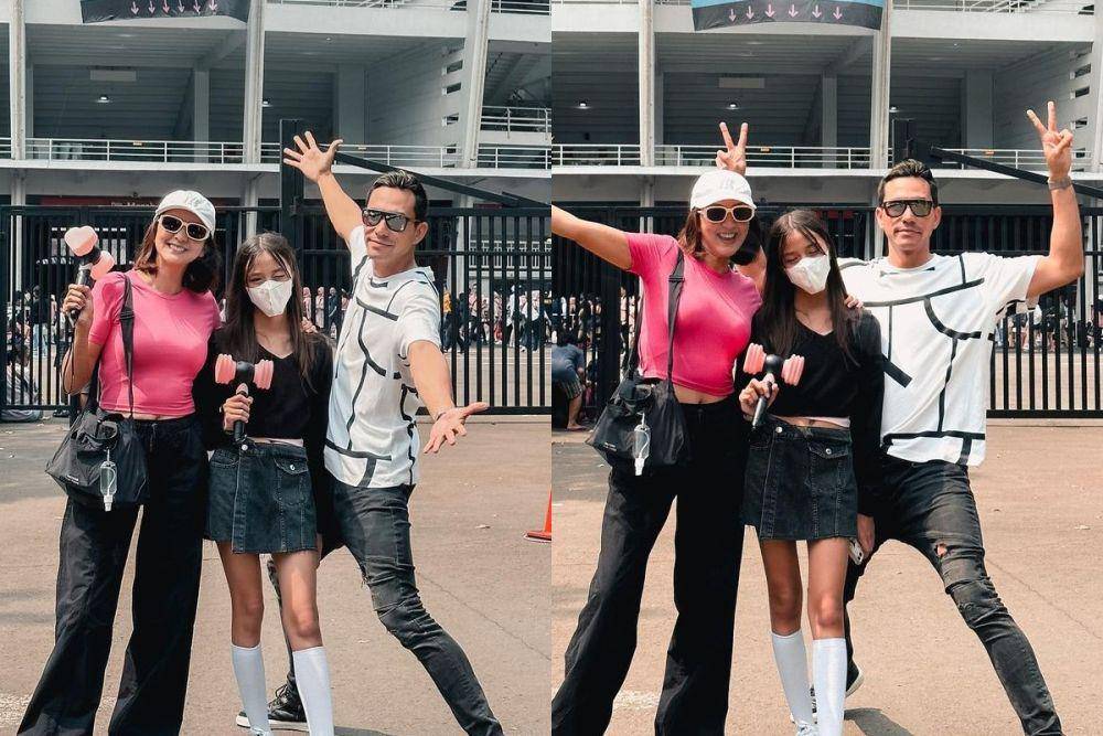 kolase Darius Sinathrya antar istri dan anak konser BLACKPINK (instagram.com/darius_sinathrya)
