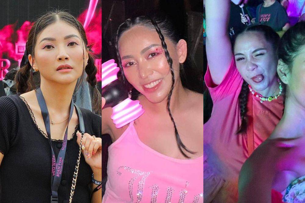 kolase artis rambut kepang di konser BLACKPINK (instagram.com/sarwendah29 I instagram.com/rachelvennya I instagram.com/syahnazs)