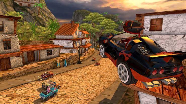 gameplay Beach Buggy Racing (dok. Vectorunit/Beach Buggy Racing )