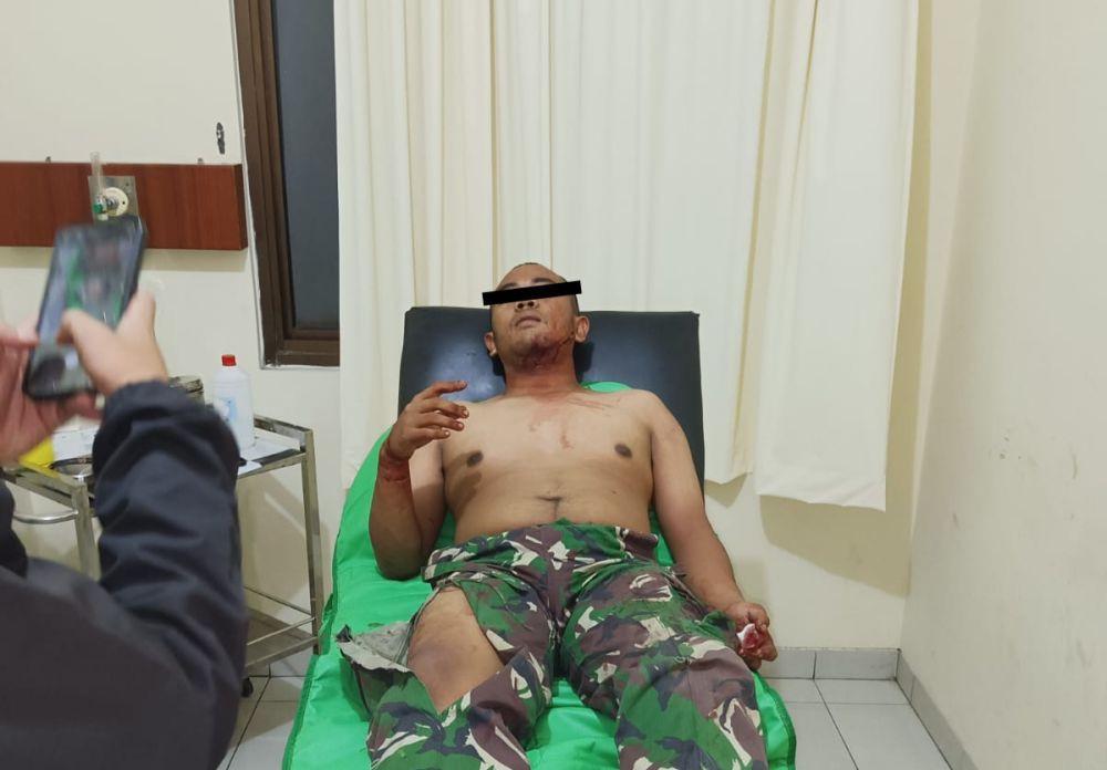 Pria Bercelana Loreng Dibacok Geng Motor, Korem Gatam Angkat Bicara!