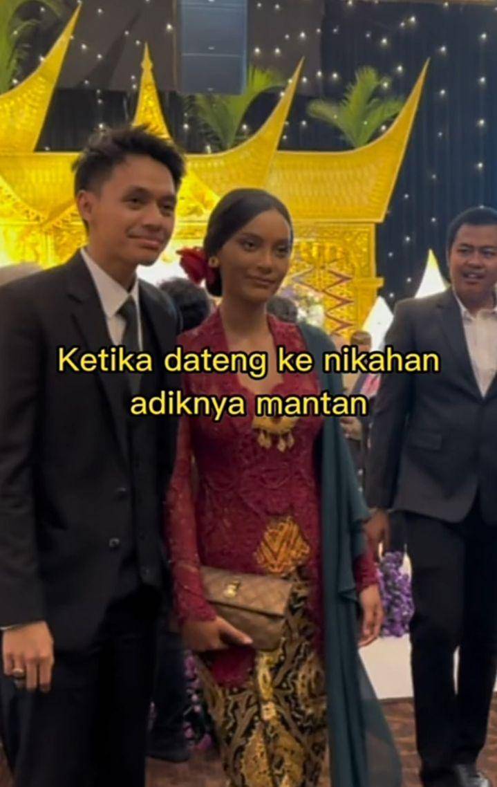 potret Erika Carlina kondangan (tiktok.com/eri_carl)