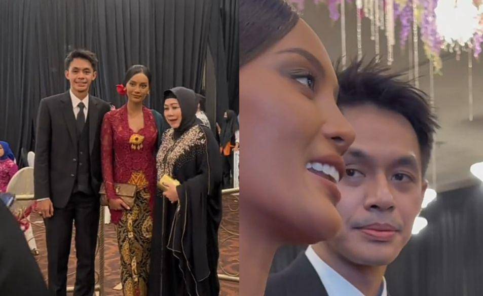 potret Erika Carlina kondangan (tiktok.com/eri_carl)