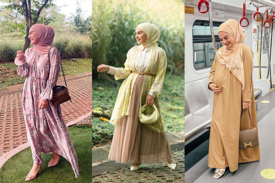 Gaya lebaran hijab ala Irish Bella (instagram.com/_irishbella_)