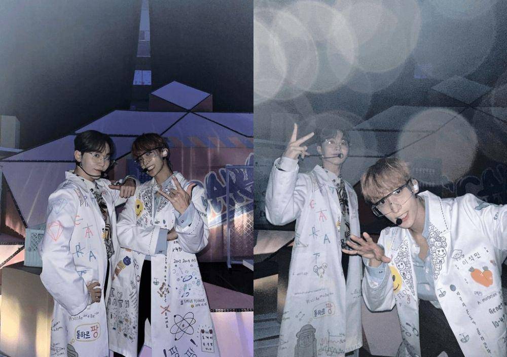 Seungkwan dan DK SEVENTEEN di CARATLAND 2023 (twitter.com/pledis_17)