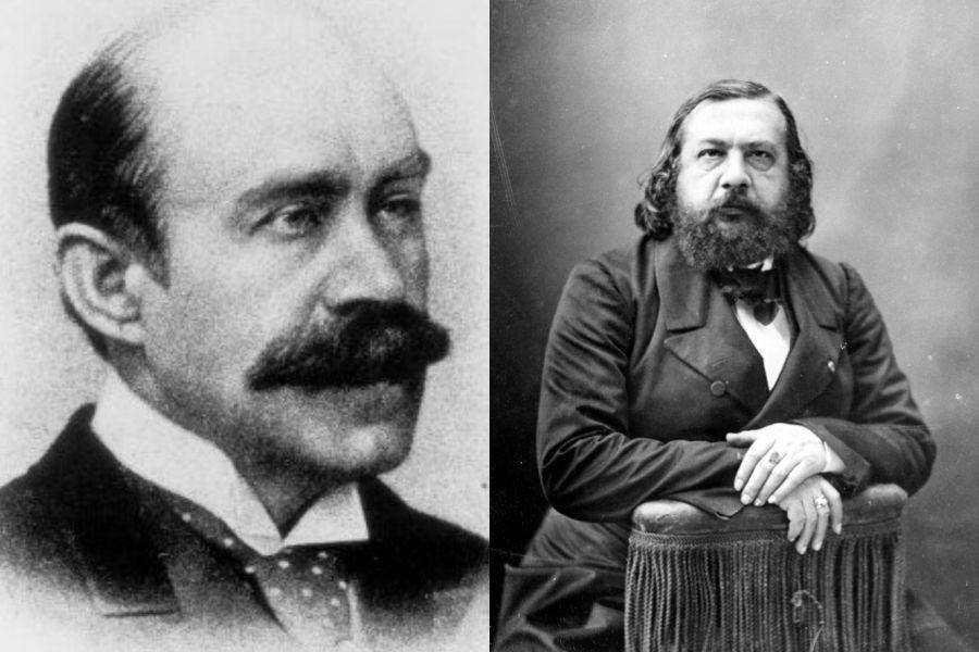 potret Walter Pater dan Théophile Gautier (commons.wikimedia.org/NNDB | commons.wikimedia.org/Gallica Digital Library)