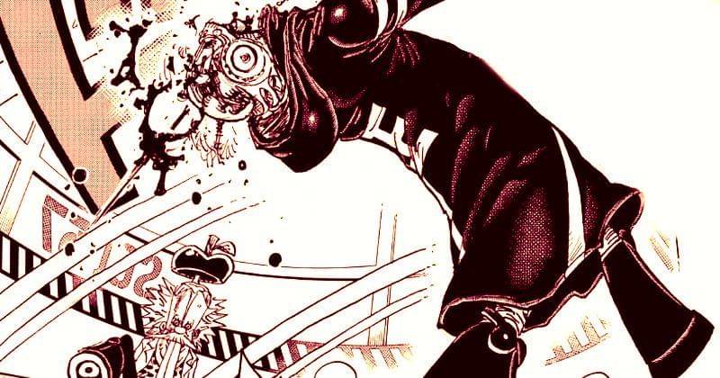 Adegan Shaka tertembak. (mangaplus.shueisha.co.jp/One Piece)