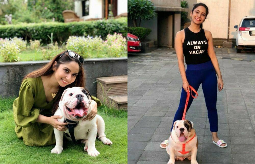 9 Potret Kedekatan Vinny Arora dan Anjing Kesayangannya