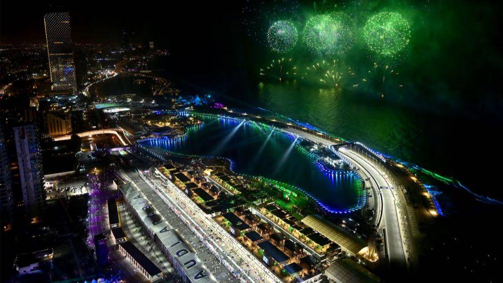tampak atas Jeddah Corniche Circuit (formula1.com)