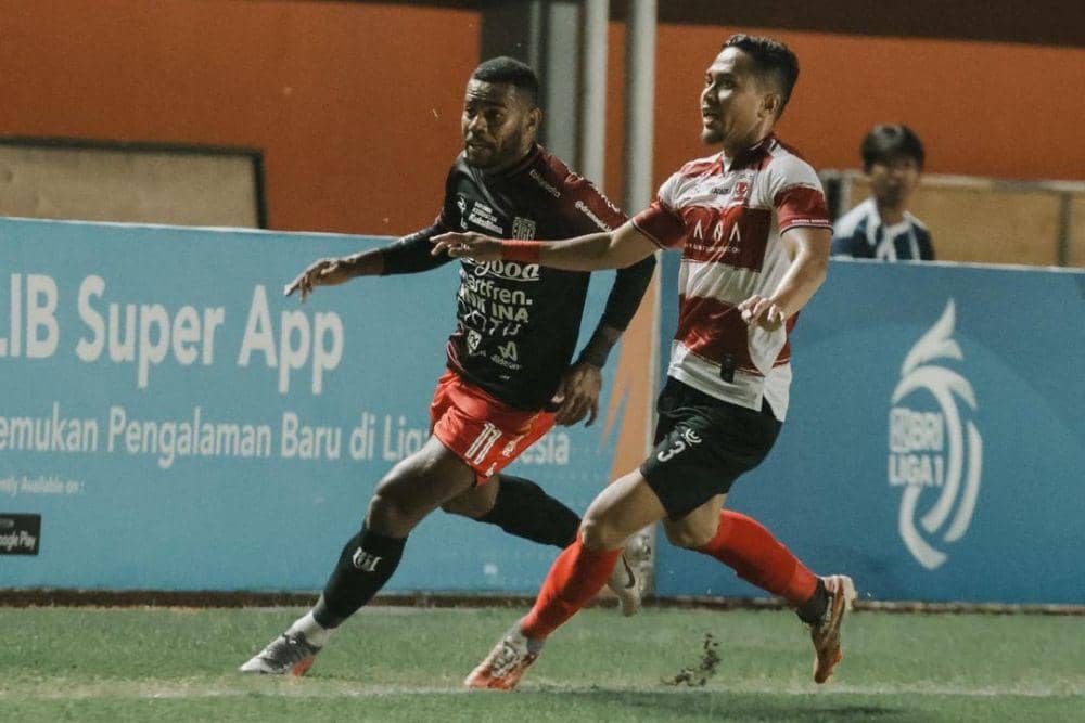 Bali United saat menghadapi Madura United di putaran pertama Liga 1 2022/2023. (instagram.com/baliunitedfc)