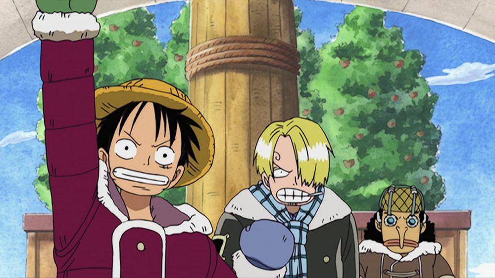 Luffy, Sanji, Usopp (dok. Toei Animation/One Piece)