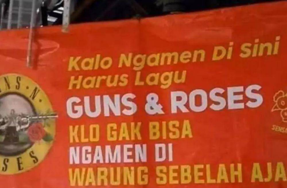 pengumuman dilarang ngamen (twitter.com/nocontextwarung0