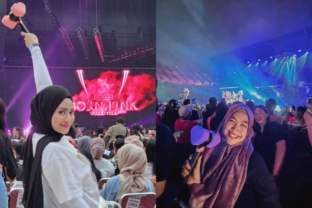 Nathalie Holscher nonton konser BLACKPINK (instagram.com/Nathalieholscher) | Ria Ricis (instagram.com/riaricis1795)