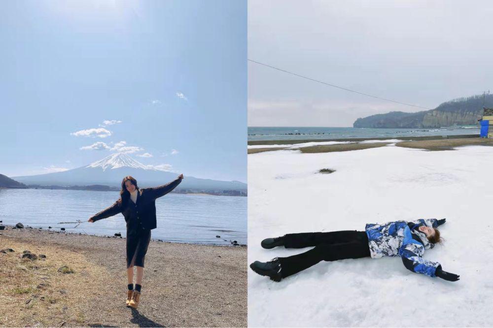 9 Potret Liburan Baifern di Jepang, Seru Abis Bermain Salju!