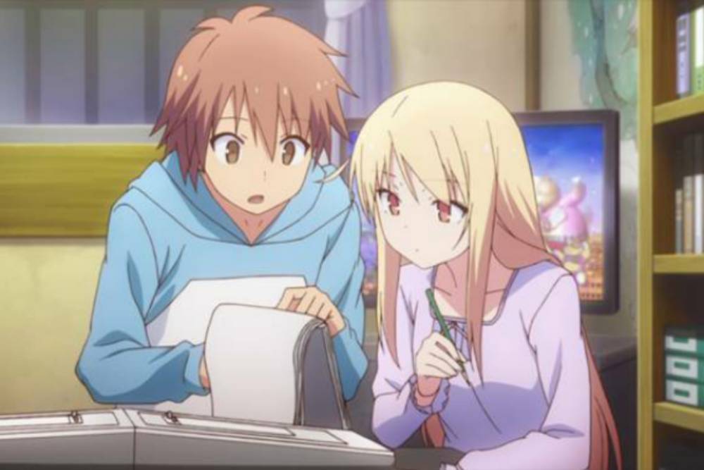 cuplikan anime Sakura-sou no Pet na Kanojo (dok. J.C. Staff/Sakura-sou no Pet na Kanojo)