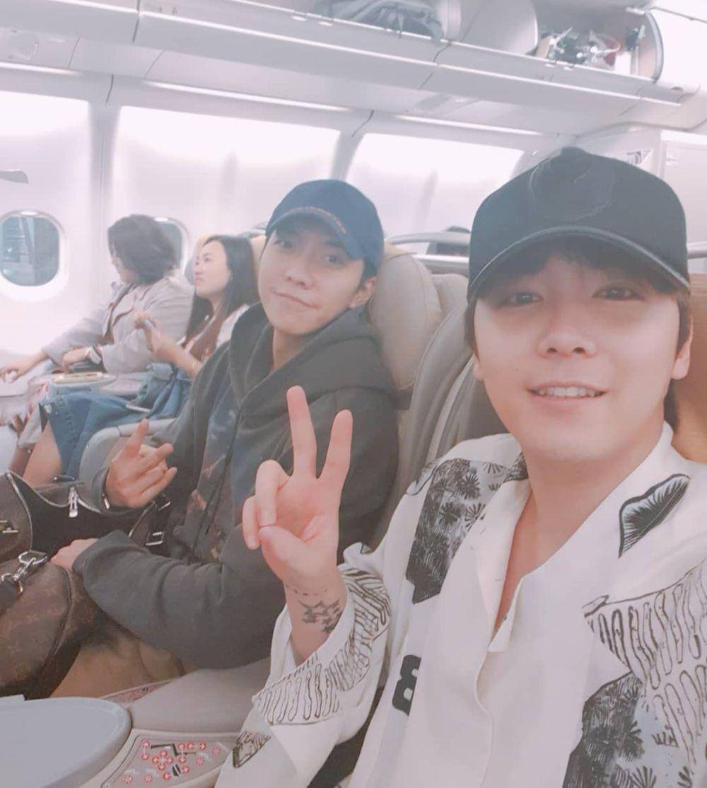 Hongki FTISLAND dan Lee Seung Gi (instagram.com/skullhong12)