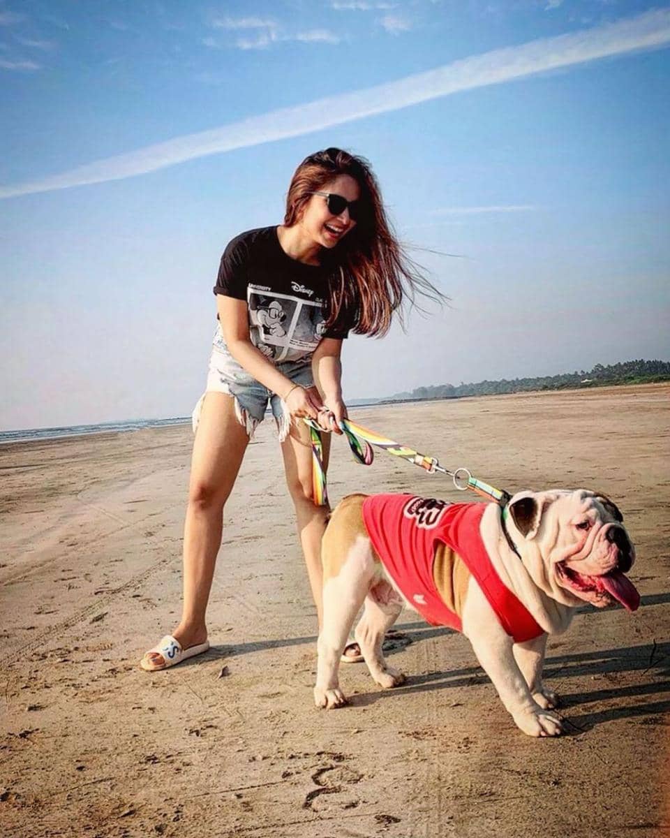 Vinny Arora dan anjingnya (instagram.com/vinnyaroradhoopar)