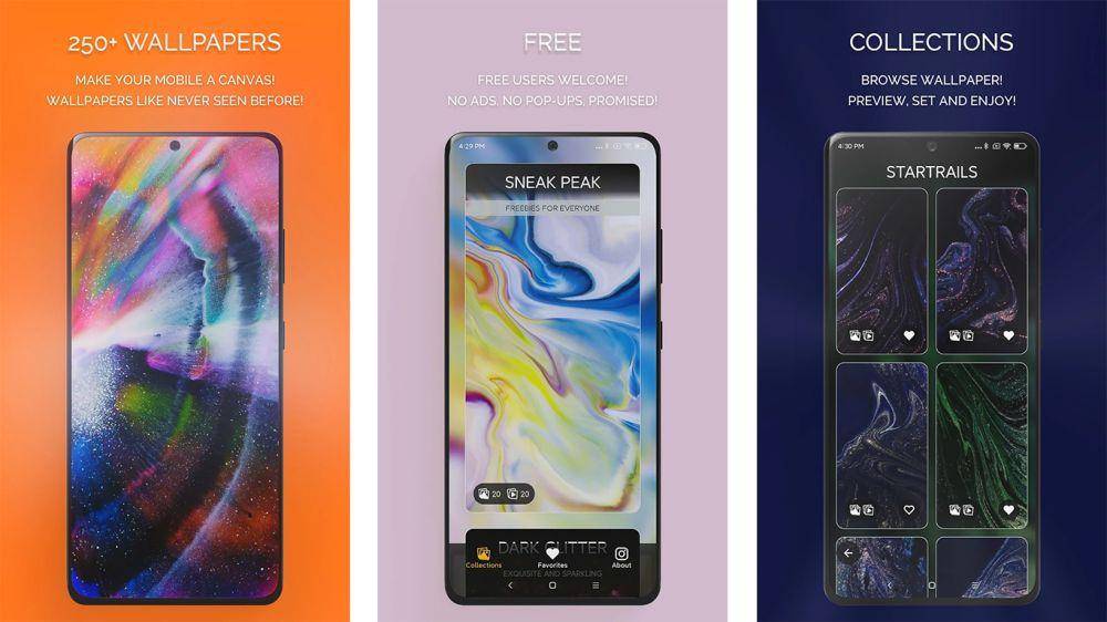 ilustrasi Chrome Galaxy Live Wallpapers (dok. Roman De Giuli)