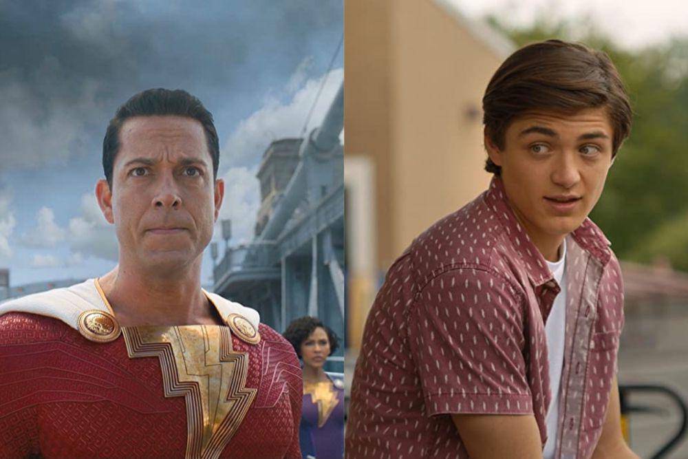 Zachary Levi sebagai Shazam dan Asher Angel sebagai Billy Batson (dok. DC Studios/Shazam! Fury of the Gods)