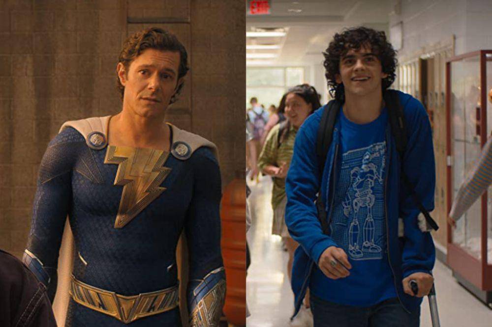 Jack Dylan Grazer dan Adam Brody sebagai Freddy Freeman (dok. DC Studios/Shazam! Fury of the Gods)