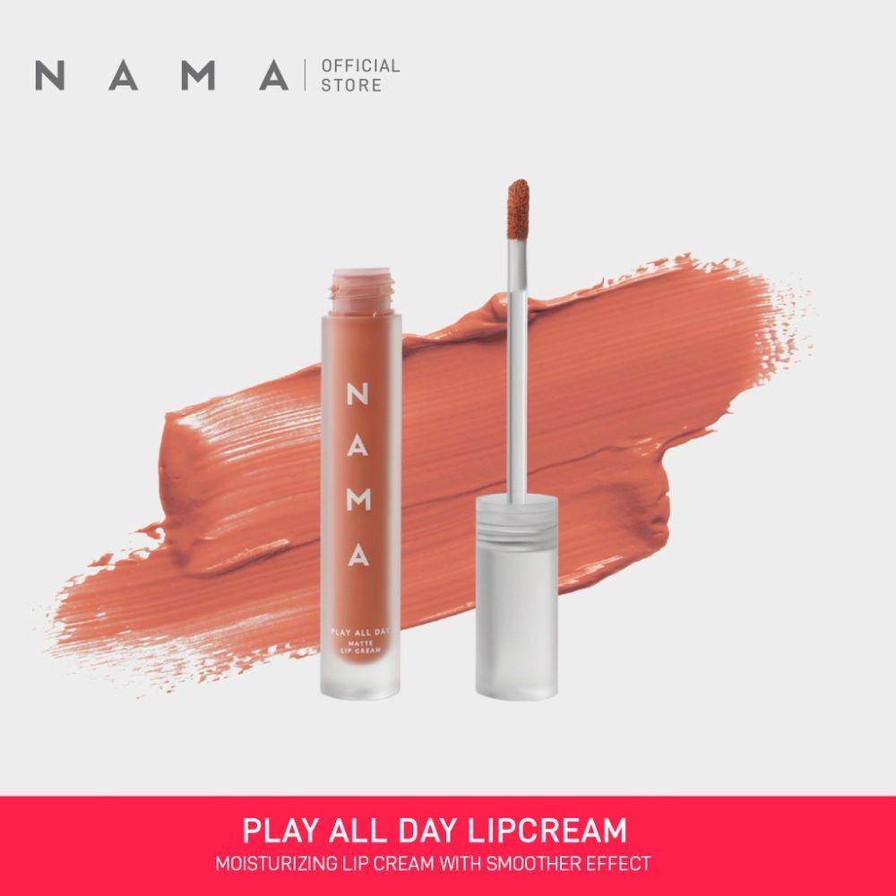 NAMA Play All Day Matte Lip Cream The Traveler (shopee.co.id/namabeauty)