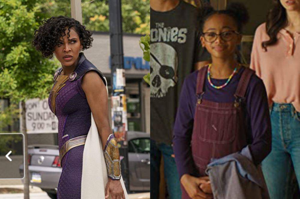 Meagan Good dan Faithe Herman sebagai Darla Dudley (dok. DC Studios/Shazam! Fury of the Gods)