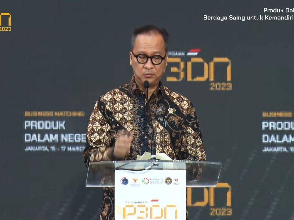 Menteri Perindustrian Agus Gumiwang Kartasasmita dalam pembukaan Business Matching Produk Dalam Negeri (Youtube.com/Kemenperin)