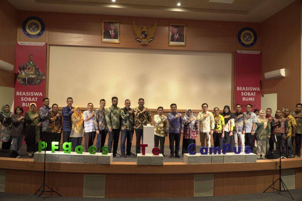 Pertamina Fondation saat meluncurkan beasiswa Sobat Bumi 2023, Rabu (15/3/2023). (Dok. Pertamina Fondation).