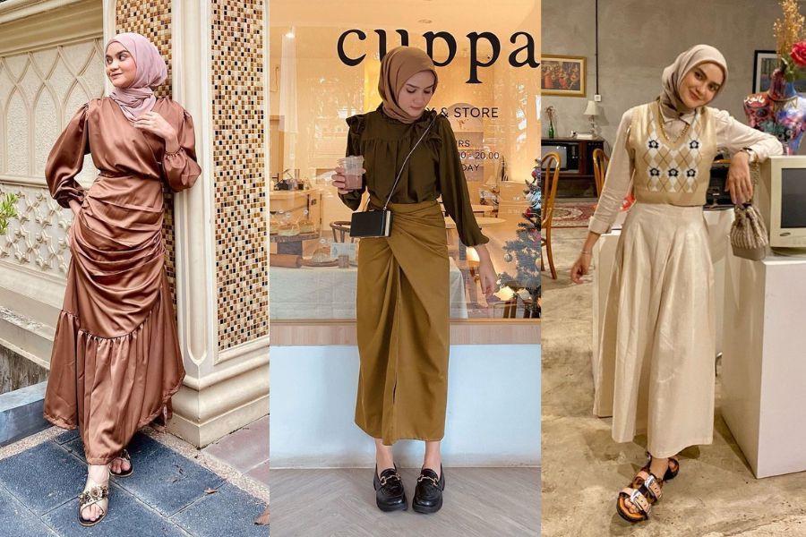 11 Outfit Earth Tone Helwa Bashel, Bisa untuk Berbagai Acara!