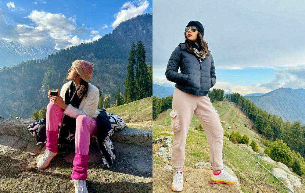 9 Potret Sara Ali Khan Mengunjungi Kuil Dewa Siwa Bijli Mahadev