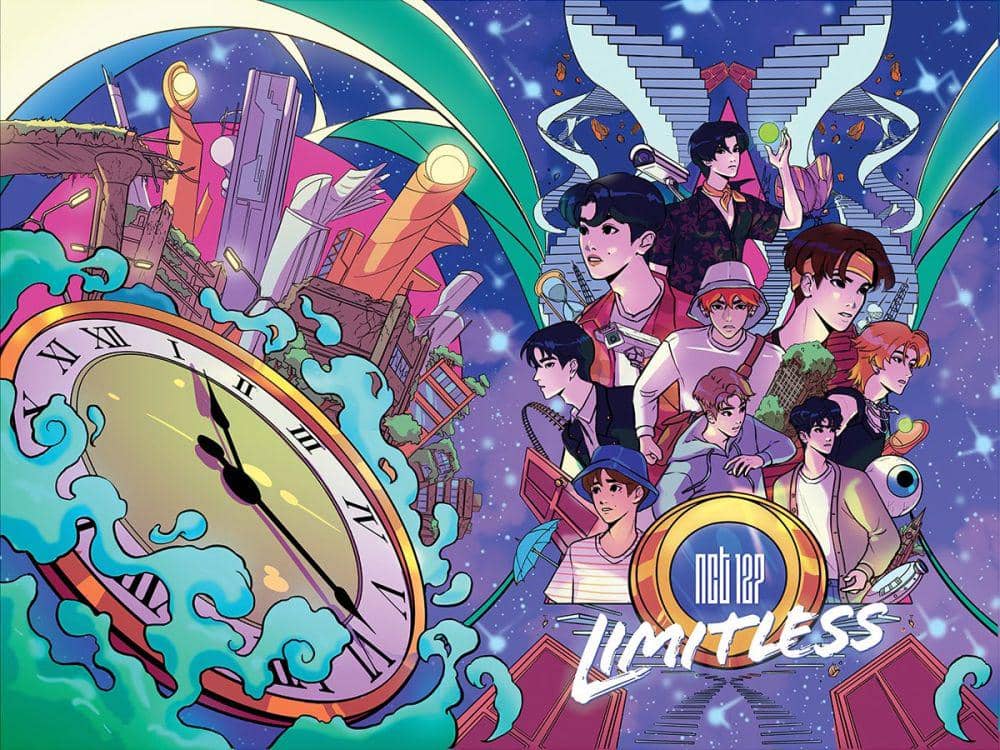 cover novel grafis "NCT 127 : Limitless" (twitter.com/NCTsmtown_127)