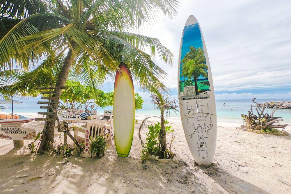 Maafushi Beach di Maldives