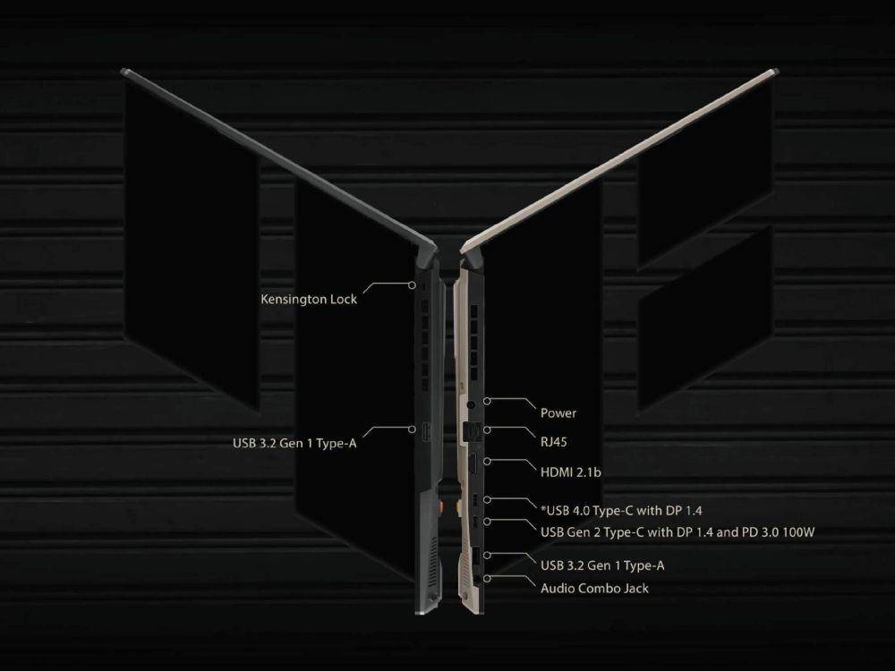 konektivitas dan port ASUS TUF A16 Advantage Edition (Dok. ASUS)