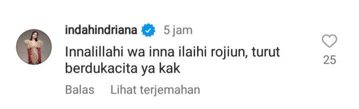 ucapan duka para artis untuk Nani Wijaya (instagram.com/indahindriana)