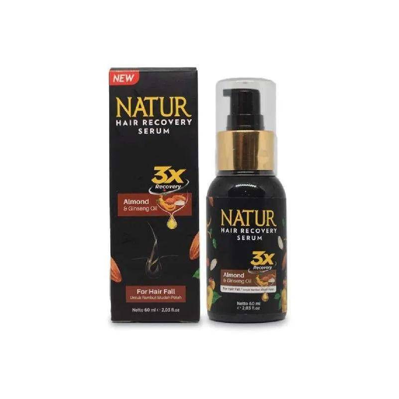 Natur Hair Recovery Serum Almond & Ginseng Oil (dok. Blibli/Natur Official Store)