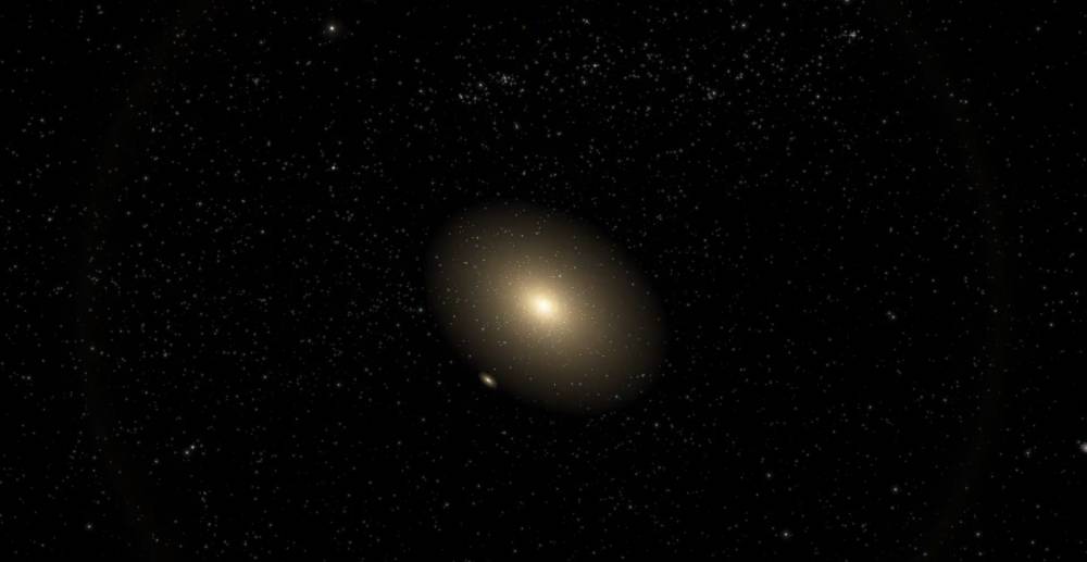 Galaksi NGC 185 (youtube.com/Hirendra Prakash)