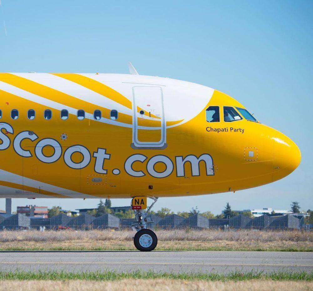ilustrasi pesawat Scoot (Instagram/@flyscoot)