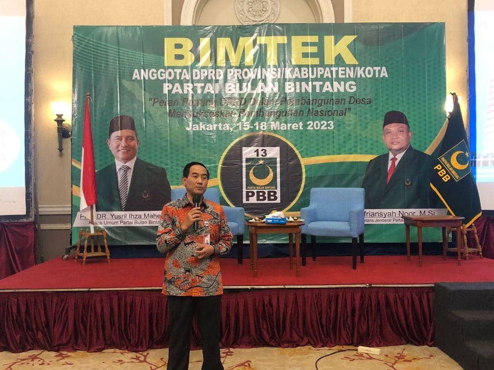 Direktur Pembinaan Peran Serta Masyarakat Komisi Pemberantasan Korupsi (KPK), Kumbul Kuswidjanto Sudjadi di acara Bimtek PBB (dok. PBB)