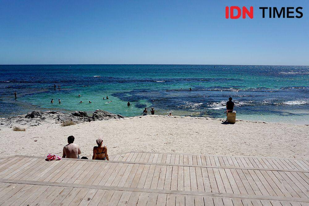 Pantai Pink Pulau Rottnest, Australia Barat (IDN Times/Arifin Al Alamudi)