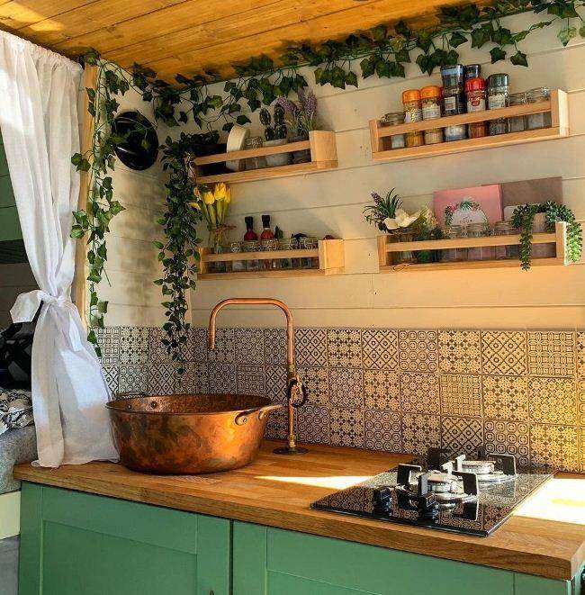 ilustrasi tampilan dapur(instagram.com/bohemiandecor)